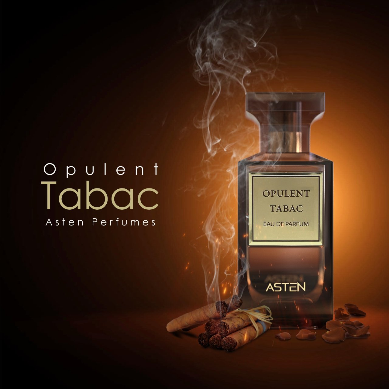 Apa de parfum Asten Opulent Tabac 80 ml unisex